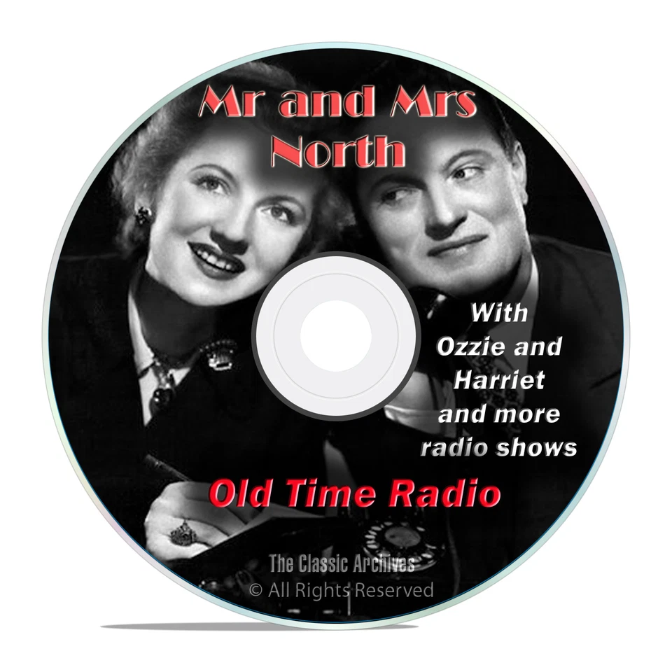 Mr and Mrs North, 584 Classic Old Time Radio Shows Mystery Drama OTR mp3 DVD G28