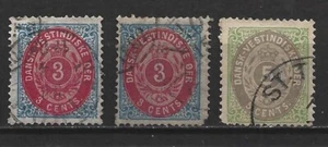 Danish West Indies 6, 6b, 8 Used. Cat. value $72 - Picture 1 of 1