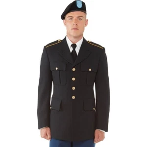 Uniforme Servizio Esercito ASU Giacca Cappotto Uomo Arruolato 42 L Bianco Marza 100% Polizia - Foto 1 di 6