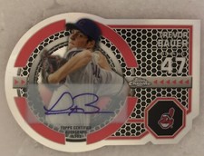 2013 Topps Chrome Dynamic Die Cuts Rookie Trevor Bauer Auto 16/25 RARE 