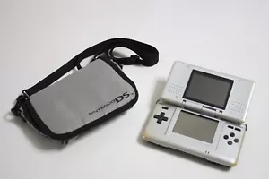 Nintendo DS Original Handheld Console NTR-001- Silver and DS Bag from Japan - Picture 1 of 16