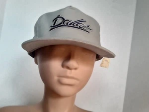 Dallas Script Grey ,Rope Front ,Snap Back Trucker Hat - Picture 1 of 7