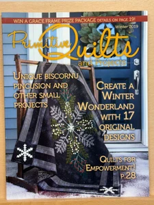 Primitive Quilts and Projects Magazine Winter 2019 Patterns Included - Picture 1 of 5