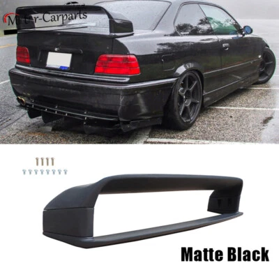 For 92-1999 BMW 3 Series E36 M3 LTW GT Style Rear Trunk Spoiler Wing Matte Black Foto 1 de 4