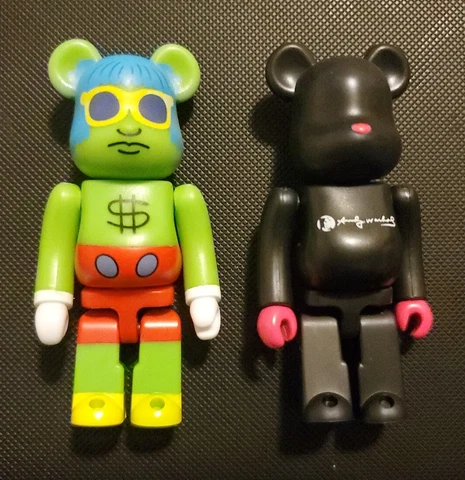 Medicom Toy Be@rbrick Bearbrick Series 43 Keith Haring Mouse & Dcon Andy Warhol Cover