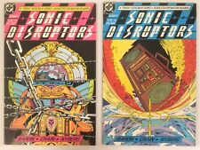 Sonic Disruptors 2 Comic lot #1 2 DC Comics (1987) FN/VF
