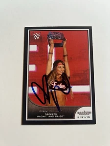Nikki Bella WWE Signed 2016 Topps Road To Wrestlemania Card # 38 - Picture 1 of 1