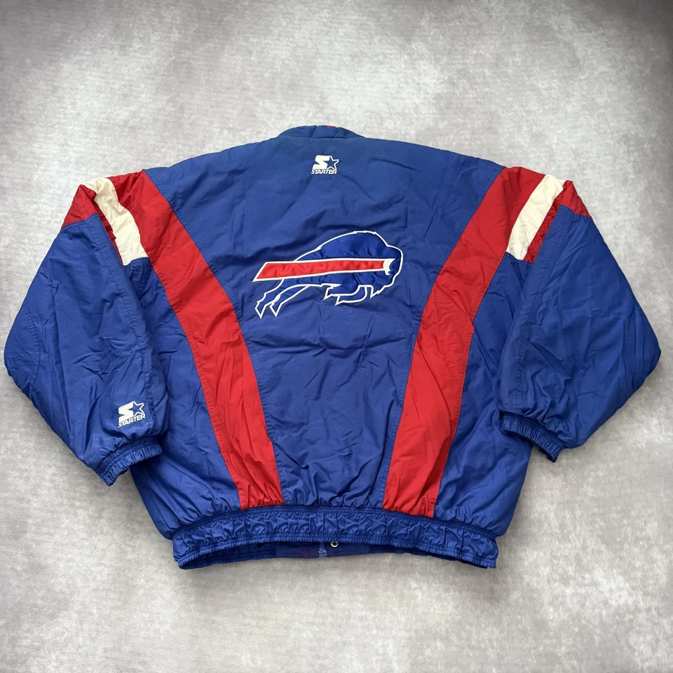 Chaqueta de Colección Años 90 Starter Buffalo Bills Para Hombres L Azul NFL Fútbol Puffer Foto 1 de 4