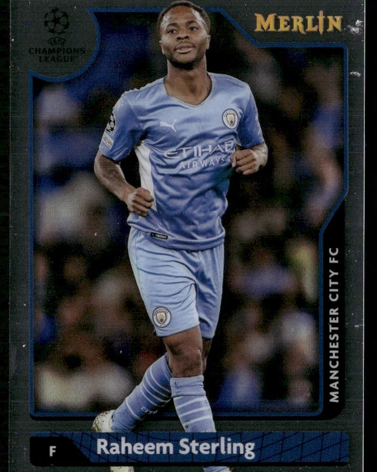 2022 MERLIN UEFA CHAMPIONS LEAGUE RAHEEM STERLING MANCHESTER CITY #62 - Image 1 of 2