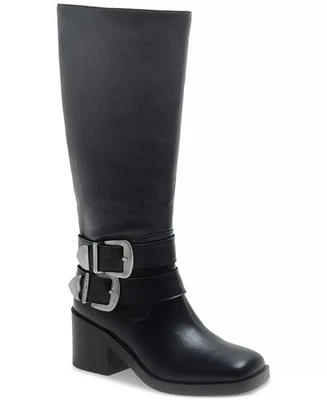 Wild Pair Buckk Buckle Moto Boots Black Smooth - Image 1 of 4