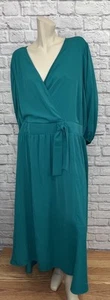 TORRID WOMEN'S GREEN 3/4 SLEEVE MAXI DRESS SIZE 4 (4X) - Picture 1 of 5
