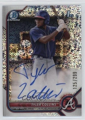 2022 Bowman Chrome Prospect Speckle Refractor /299 Tyler Collins #CPA-TCS Auto - Image 1 of 2