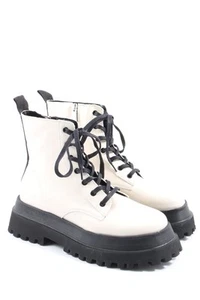 ZARA Patucos con cordones Mujeres Talla EU 40 blanco look casual - Imagen 1 de 5
