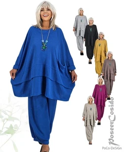 LAGENLOOK Italy Pullover Pulli Strick Shirt 46 48 50 52 54 56 58 XL XXL XXXL - Bild 1 von 81