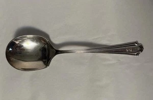 Vintage großer Beerenlöffel versilbert patentiert Datum 1916 Monogramm Initiale M - Bild 1 von 5