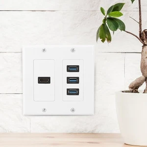 3USB3.0 Port + Port Wall Plate US Standard Information Panel For CT - Picture 1 of 12