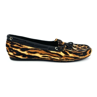 Mocasines para mujer 10 M Michael Kors Sutton Mocasín Cuero Pelo de becerro Estampado de leopardo Foto 1 de 4