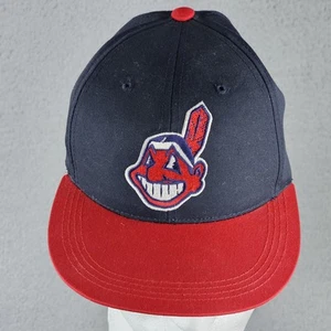 Vintage Cleveland Indians Mütze Druckknopflasche MLB Baseball Sport Spezialitäten Jugend - Bild 1 von 10