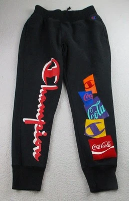 Pantalones deportivos Champion X Coca-Cola para hombre grandes negros tejidos inversos logotipo de colaboración Foto 1 de 4
