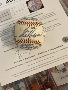 1971 New York Mets Team Signed Baseball Gil Hodges, Ryan, Seaver Beckett COA - Picture 1 of 6
