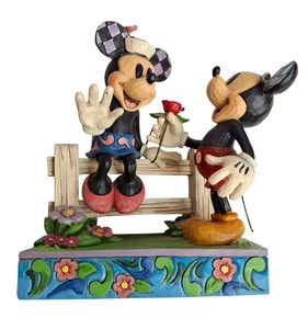 Figura Jim Shore Disney Mickey y Minnie Flor Romance Enesco 6000969 - Imagen 1 de 10