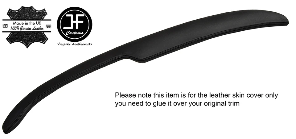 CUBIERTA DE CUERO PARA SALPICADERO SUPERIOR CON COSTURAS NEGRAS PARA MG MGB 1968-1971 Foto 1 de 1