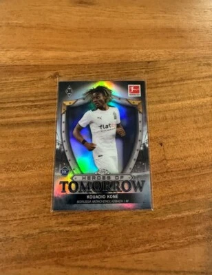 Kouadio Manu Kone 2021-22 Topps Chrome Bundesliga Heroes Refractor Rookie NRMT+ - Image 1 of 2