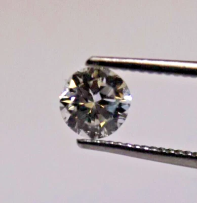 GIA certified .53ct F SI2 Brilliant round natural diamond estate vintage antique - Image 1 of 4