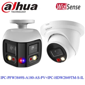 Fotocamera Dahua 8 MP 4K a colori intelligente doppia luce IPC-PFW3849S-A180-AS-PV+2849TM-S - Foto 1 di 24