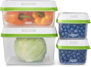 Medium Large Food Storage Containers Built-In Filter Plastic Box Modular Kitchen - Picture 1 of 6