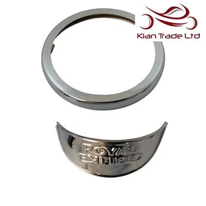 FOR Enfield Headlight Rim Peak Lamp 7" Inch Classic Headlamp Motorbike Visor - Picture 1 of 1