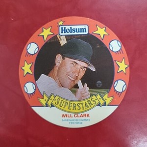 1990 MLB BASEBALL BENS HOLSUM DISCS #11 WILL CLARK SAN FRANCISCO GIANTS, Canada 