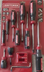 NEW CRAFTSMAN 12-Piece Screwdriver Set With Magnetizer, (CMHT65071) - Picture 1 of 2