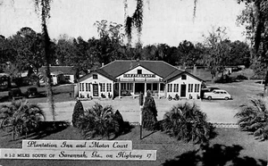 Savannah GA Plantation Inn And Motor Court $5.00 Per Night!, Postcard - Picture 1 of 2