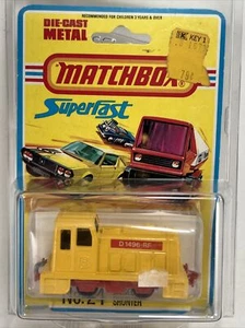 1970s Lesney SUPERFAST Matchbox Series YELLOW No 24 DIESEL SHUNTER Made England - Picture 1 of 3