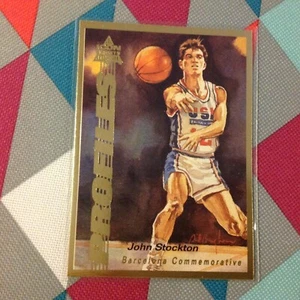 1993 Icon Sports #19 John Stockton USA Jazz - Barcelona Commemorative ProFiles - Picture 1 of 2