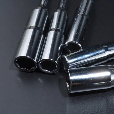 1/4" Nut Driver Bit Set Hex Magnetic Metric Impact Drill Socket Set 8 To 21mm - Image 1 of 4