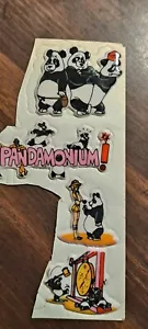 Vintage 80's Puffy Stickers - Pandamonium Cartoon Themed - RARE & HARD TO FIND! - Bild 1 von 6