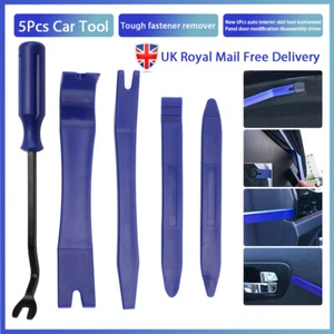 5 pz kit rimozione ritaglio auto fissaggio pannello porta cruscotto automatico set di strumenti in plastica Regno Unito - Foto 1 di 9