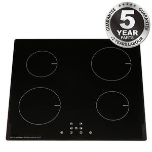 SIA INDH61BL 60cm ECO 13 Amp Plug In 4 Zone Touch Control Induction Hob In Black - Picture 1 of 10