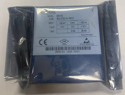 ANALOG DEVICES,3B30-03,SIGNAL CONDITIONER ISOLATED MV INPUT NEW - Image 1 of 3