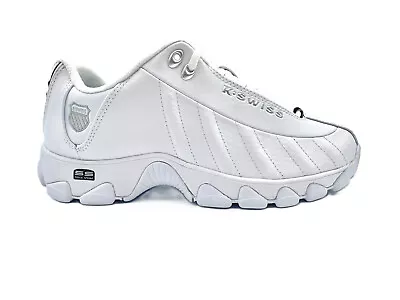 K-Swiss ST329 CMF - Zapatos para hombre - Blanco Negro Plata Foto 1 de 4