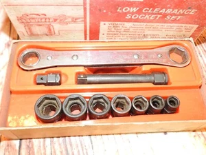 AFR-100 1964-69 Snap On Low Clearance PASS THRU Ratcheting Socket Set - Picture 1 of 23