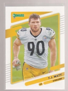 2021 Panini Donruss Football No Helmet Photo Variation TJ Watt #22 - Picture 1 of 1