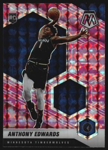 2020-21 Panini Mosaic Mosaic Camo Pink #201 Anthony Edwards