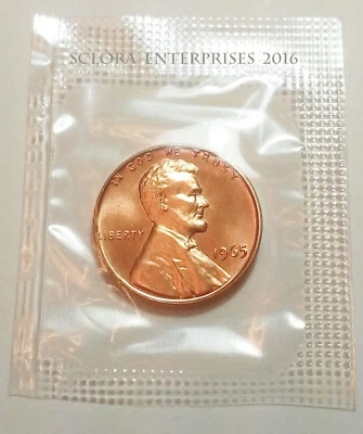1965 P Lincoln Memorial Cent / Penny *SPECIAL MINT SET* (SMS) *FREE SHIPPING* - Image 1 of 2