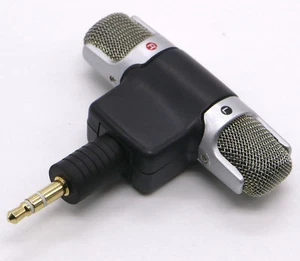 3.5MM plug ECM-DS70P Electret Condenser Wireless Stereo Microphone for Sony MD - Picture 1 of 3
