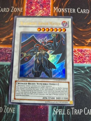 Yu-Gi-Oh! TCG Blackwing Armor Master CRMS-EN041 Ultra Rare 1st Edition MP - Image 1 of 4