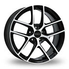 4X Audi S3 2004 to 2012 Alloy Wheels & Tyres - 18" Romac Diablo Black/Polished
