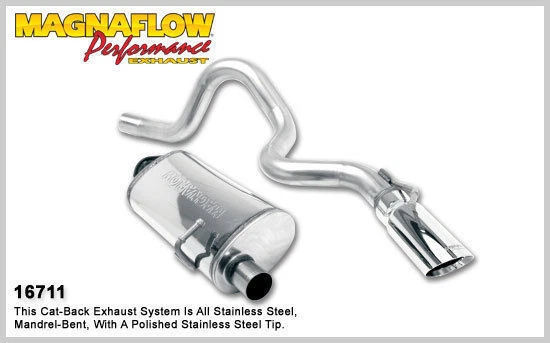 Magnaflow Cat-Back Exhaust System 1994-1997 Land Rover Defender 90 V8 3.9L Rear - Image 1 of 1